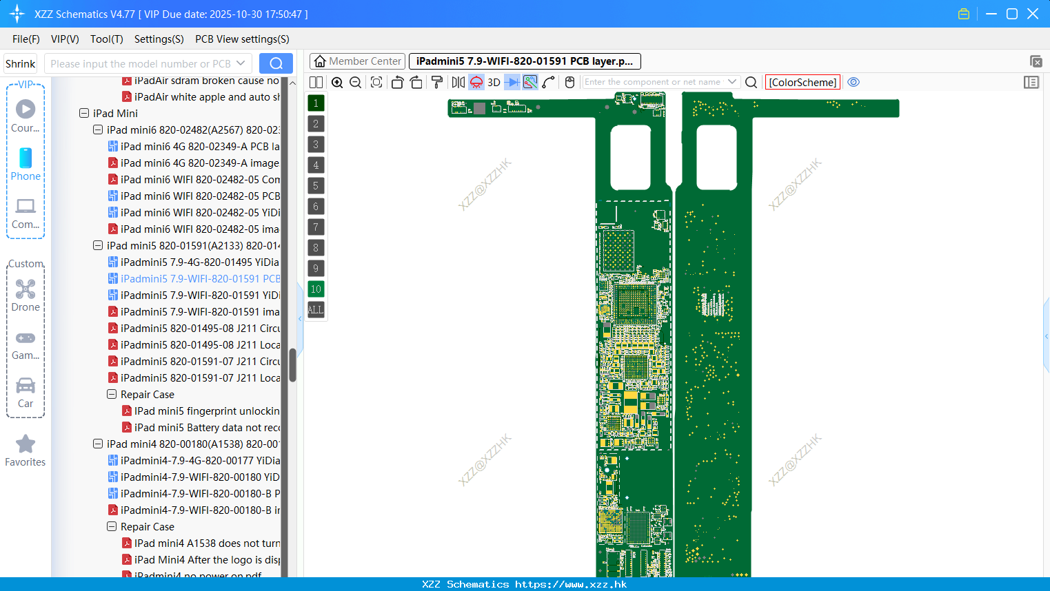 IPadmini5 7.9-WIFI-820-01591 PCB Layer